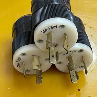 可维修拆机美国Marinco 20A250V美国 马连高插头