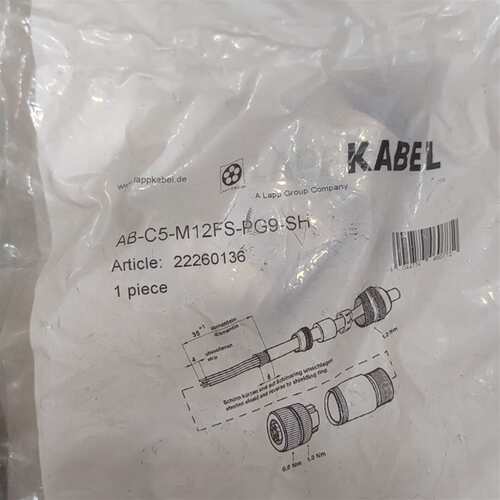 可维修KABEL兰普接头AB-C5-M12FS-PG9-SH货号2议价