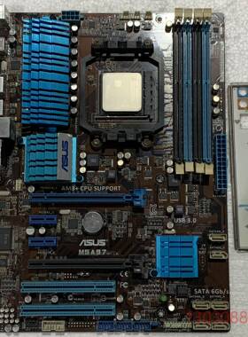 拆机1片华硕M5A97羿龙X4 925AM3+带挡板4个议价