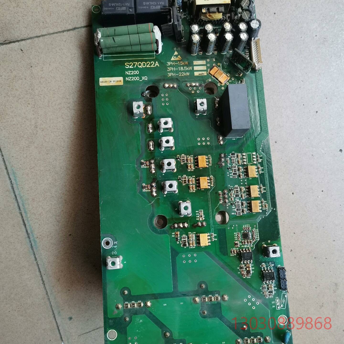 可维修众辰变频器驱动板,S27QD22A, 带100A模块，