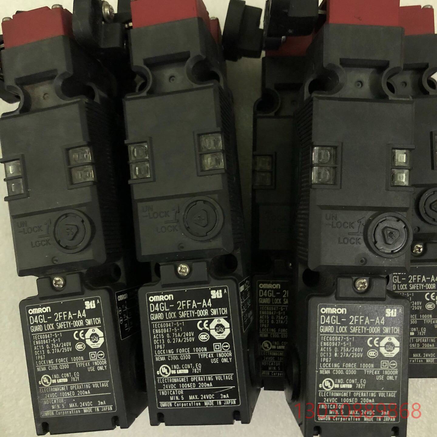 可维修D4GL-2FFA-A4安全门开关 钥匙开关OMRON