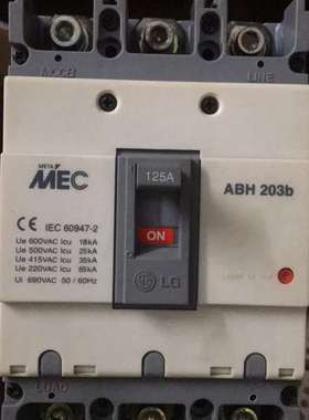 可维修拆机韩国LG空气开关ABH 203b 3p125A 成色漂