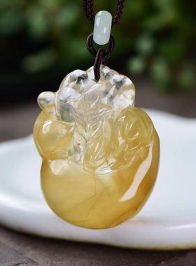 立体钱袋子水晶项链吊坠新款现货