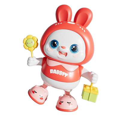 会唱歌会跳舞能换装的小福兔子