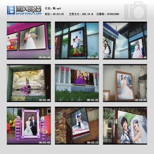 原创会声会影模板3D效果韩版风格婚庆开场写真MV-高清韩恋 可代做