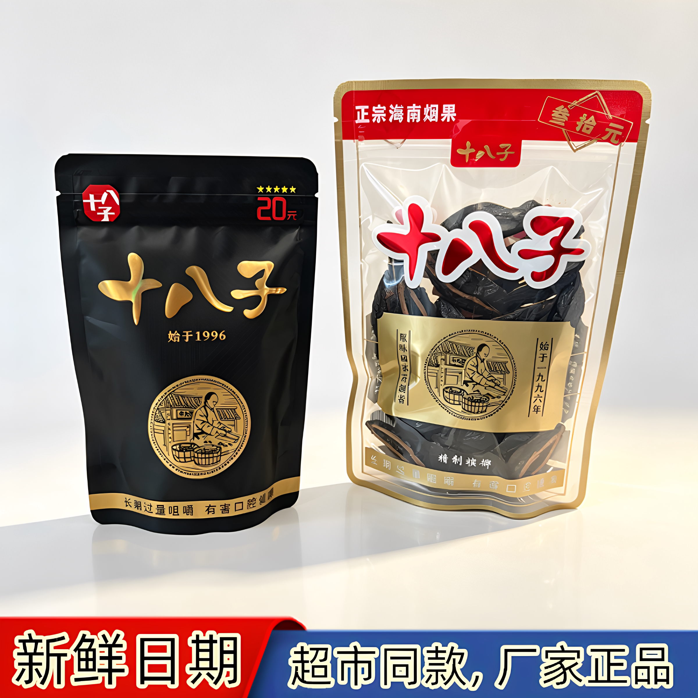 湘潭十八子30元精制槟榔湘潭特产正宗烟果槟榔果子好看得见