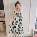 绵绸睡衣女夏棉绸吊带睡裙甜美可爱性感休闲可外穿背心裙家居服