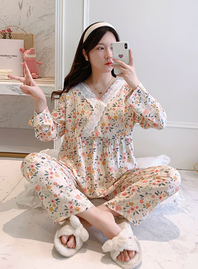 春秋夏季孕妇绵绸月子服纯棉
