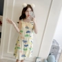 Loose phiên bản Hàn Quốc của bộ đồ ngủ nữ mùa hè sling tươi mới - Đêm đầm shop váy đẹp