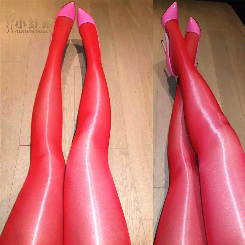 高密新款灰色油亮丝滑春夏开裆T裆一线裆连裤袜薄款油光加裆丝袜