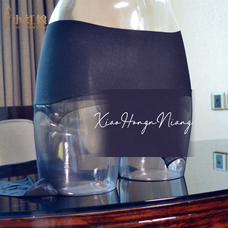 小红娘360无缝天鹅绒带套jj丝袜男隐形透明情趣任意剪性感连裤袜