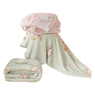 罗莱家纺秋冬沙发午睡加厚法兰绒毛毯办公室毯子发热保暖床单绒毯