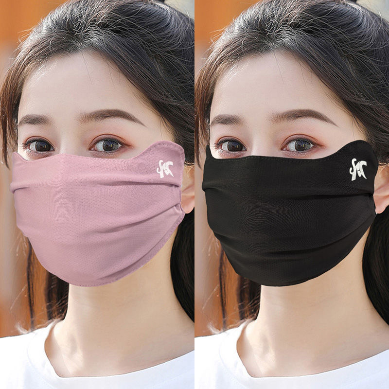 冰丝口罩女夏季防晒防紫外线高颜值2025新款面罩透气护脸薄款遮阳