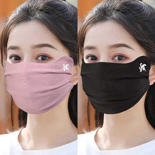 冰丝口罩女夏季防晒防紫外线高颜值2025新款面罩透气护脸薄款遮阳