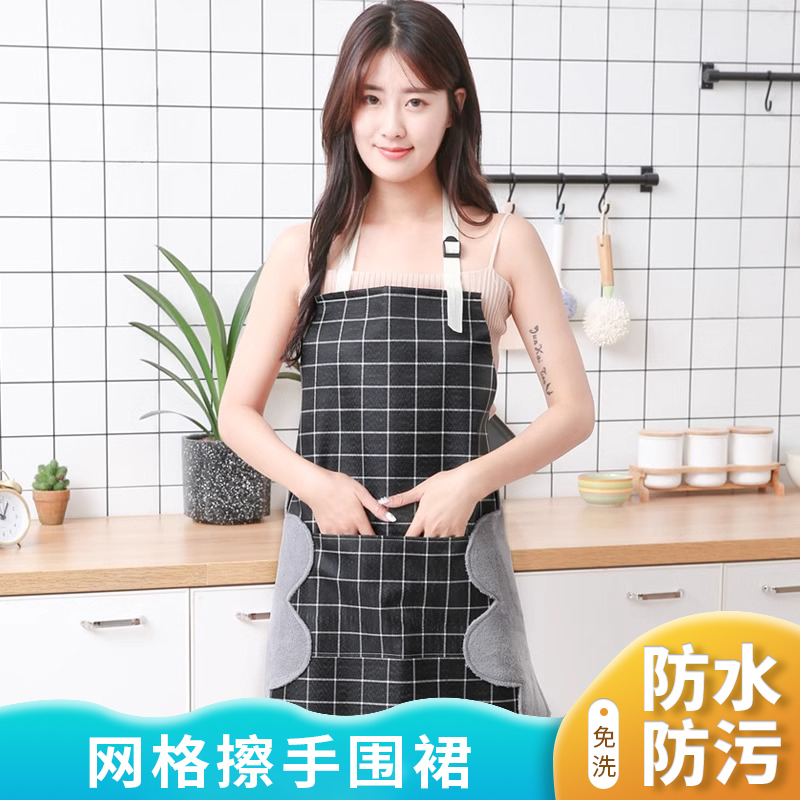 熊氏罩衣厨房网红超强防水家用