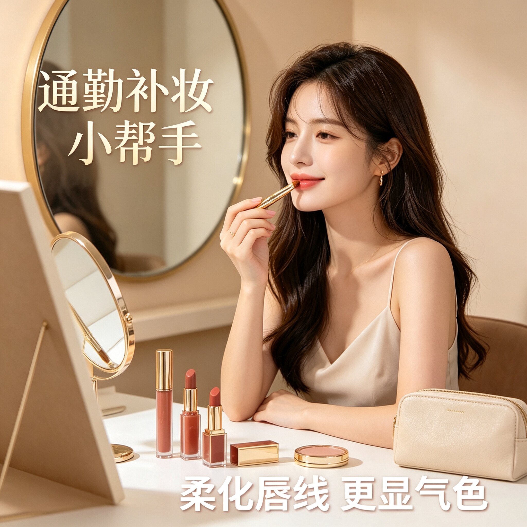双头唇刷口红刷伸缩便携晕染