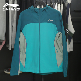 连帽外套男装 新款 上衣反光加绒保暖运动服 秋冬季 李宁软壳风衣男士