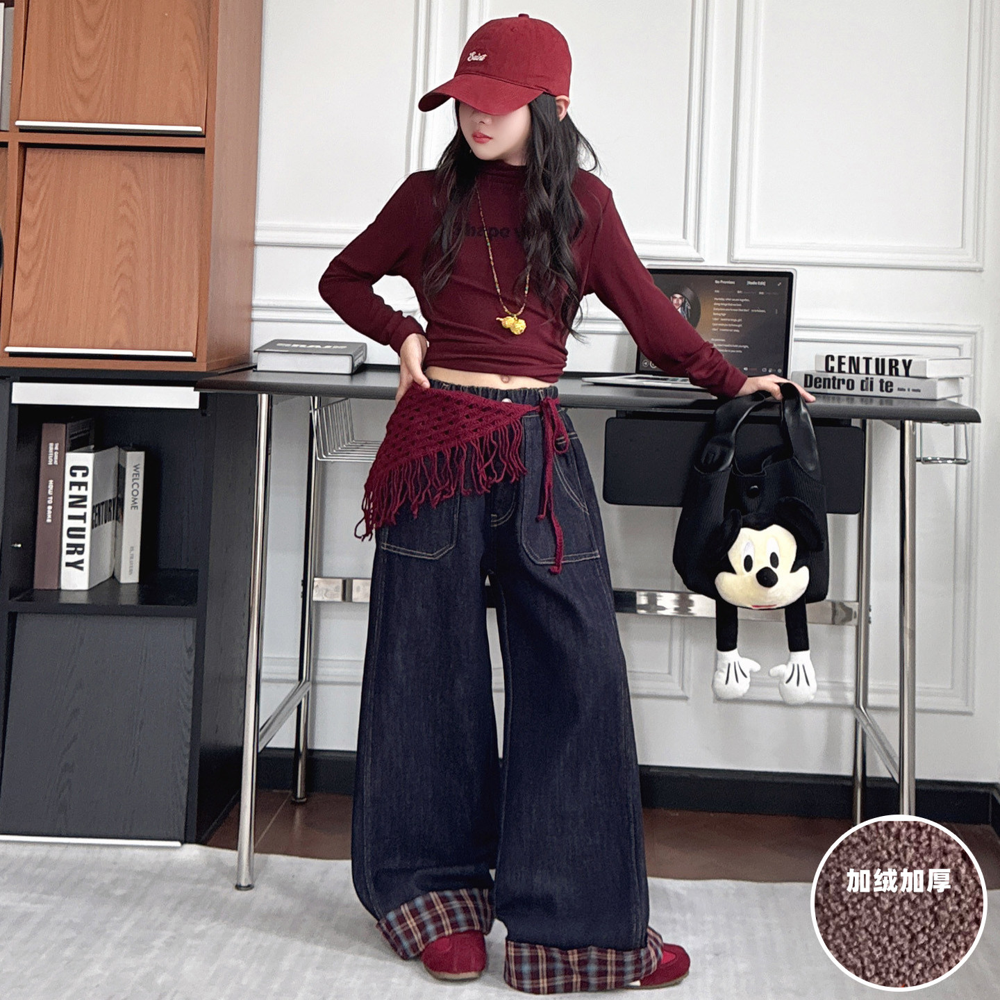 女童爵士舞炸街服2025秋冬季格子屁帘阔腿裤小女孩街头时尚走秀服,童装/婴儿装/亲子装,儿童演出服,淘宝优惠券,粉丝福利购,淘宝优惠卷