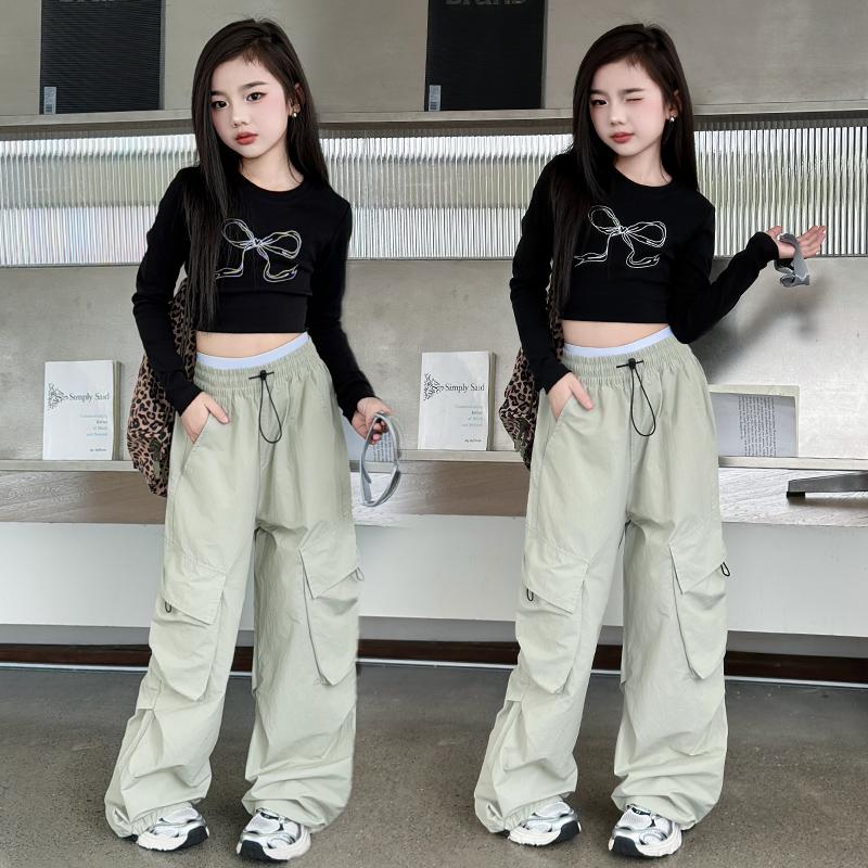 2025新款儿童工装裤嘻哈走秀服