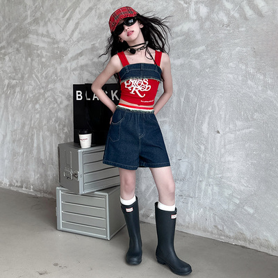 女童爵士舞夏装2025新款中大童