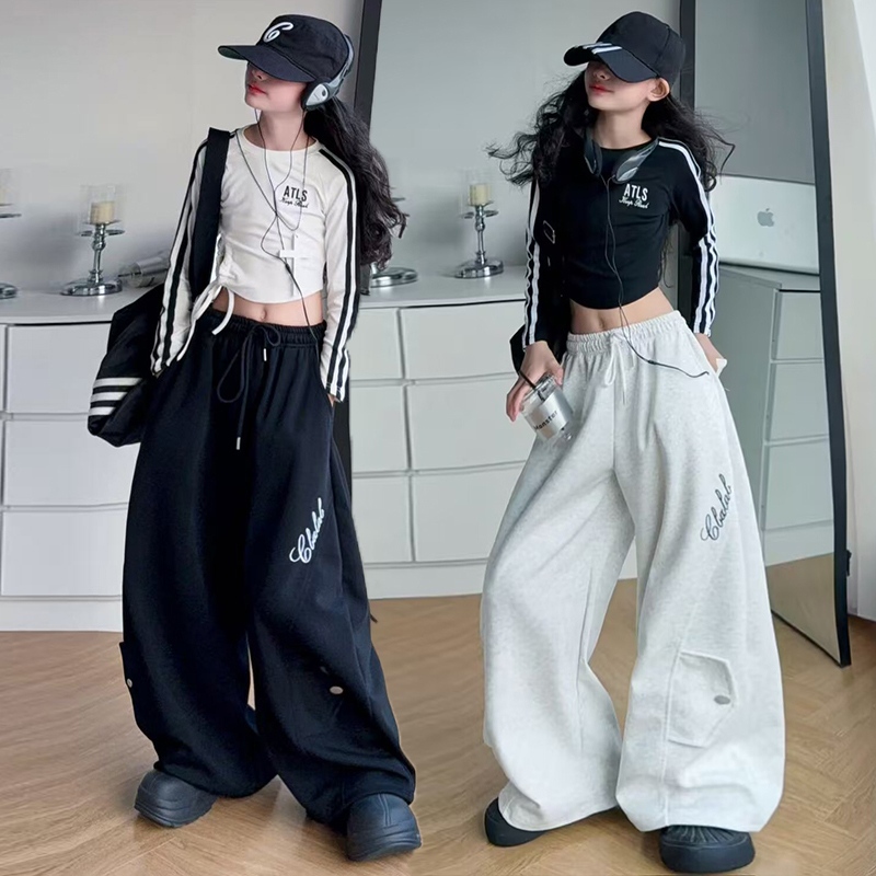 女童春秋爵士舞演出服少儿