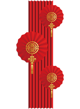 2026马年红色喜庆窗花玻璃贴纸