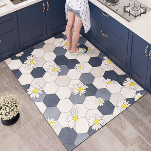 2025新款 厨房满铺地垫防油防水防滑耐脏pvc可擦免洗厨房专用地毯