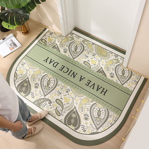 轻奢风入户门地垫可擦免洗pvc皮革家用可裁剪进门口防滑耐脏脚垫