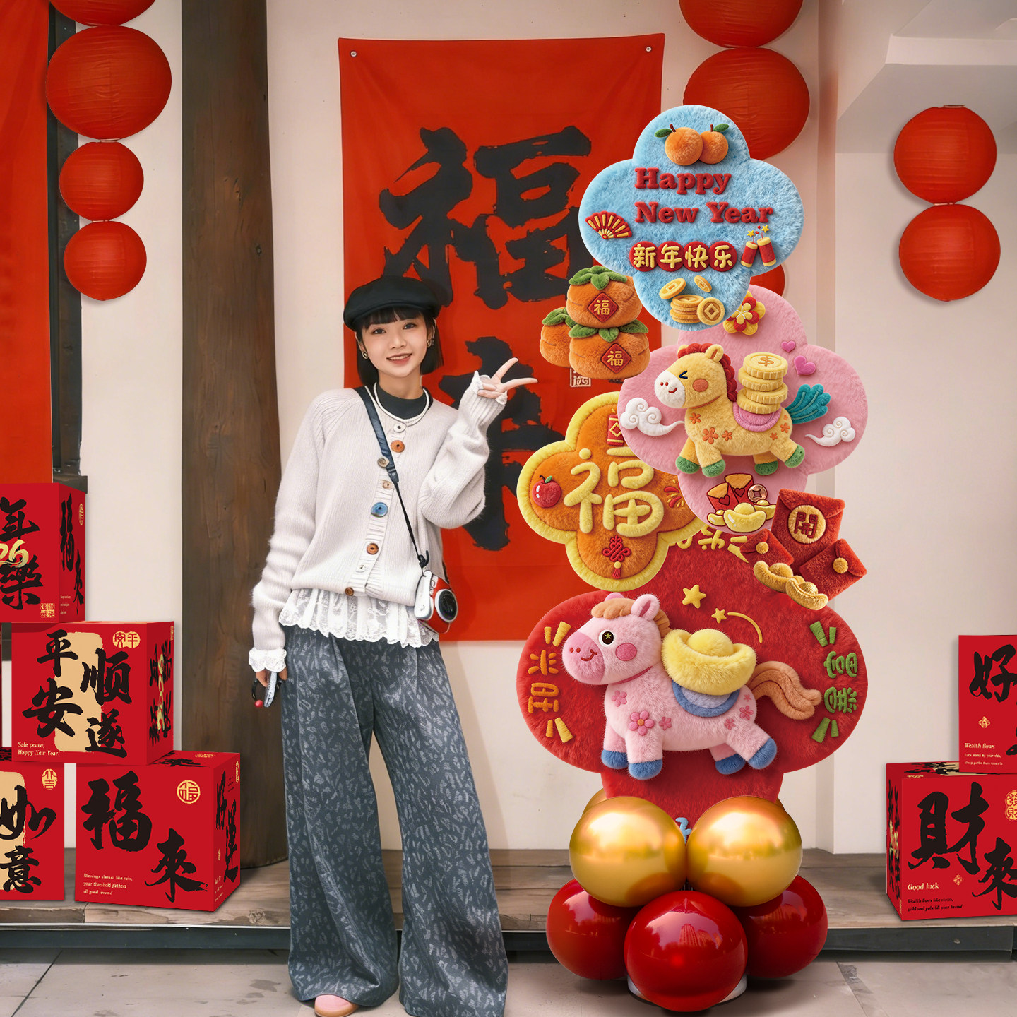 新年氛围布置装饰马上有钱2026马年拍照打卡kt板框美容院前台景区,节庆用品/礼品,节日装扮用品,淘宝优惠券,粉丝福利购,淘宝优惠卷