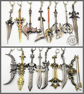 魔兽兵器武器模型影霜之羊头剑恶魔猎手灰烬使者巫妖王橙弓斩首