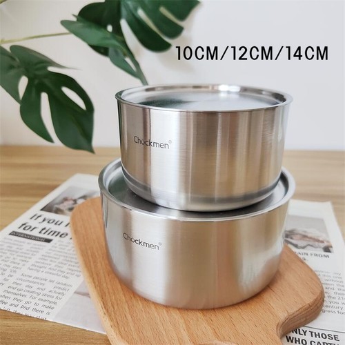 CHOCKMEN全钢加厚带盖碗蒸蛋蒸饭
