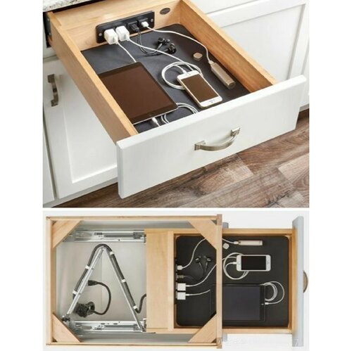 抽屉折叠隐藏伸缩插座非标定制