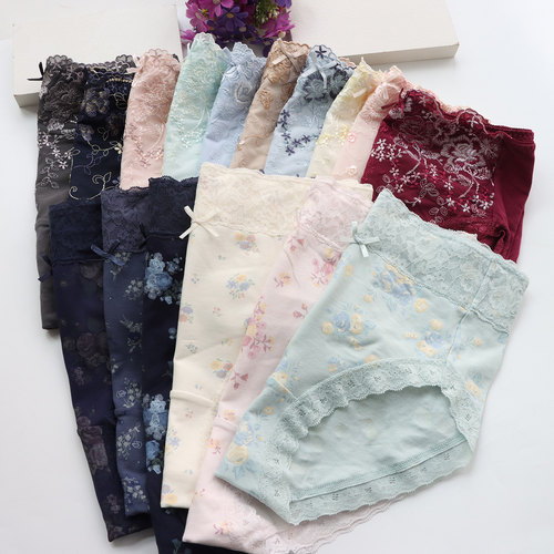 瑕疵特价日本尾单纯棉中腰女内裤