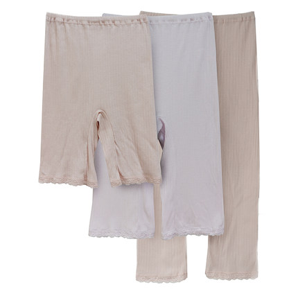 出口日本外贸100全棉高腰防走光安全裤女纯棉透气打底裤3/5/7分