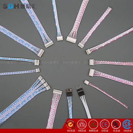 XH2.54/PH2.0-2P3P4P5P6P7P8P9P10P12P14P双头单头线蓝白红白排线