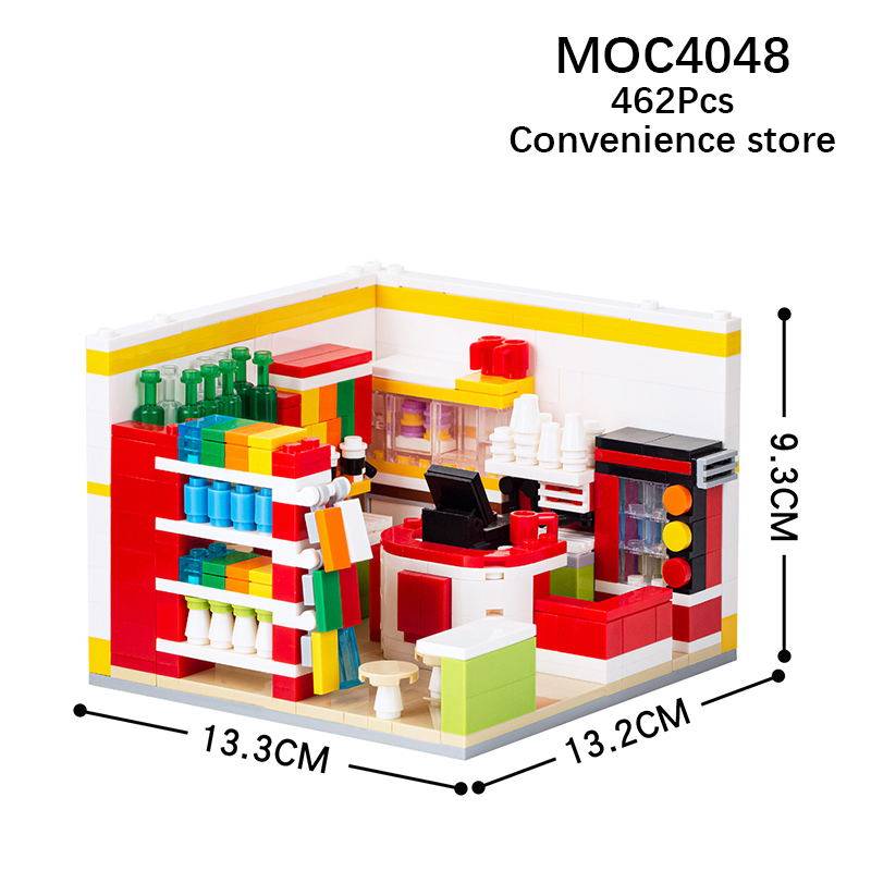 MOC家庭城市系列拼装模型积木图片