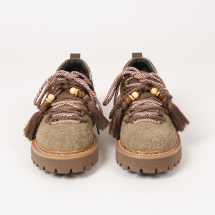 2026春复古山系流苏厚底登山德比鞋 PioneerWings原创 固特异工艺
