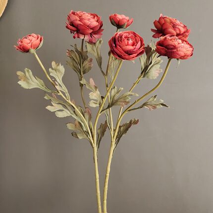 仿真花复古风露莲花洋牡丹 北欧家居样板间酒店婚庆花束拍照批发