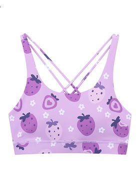 HARDSHIP｜紫草莓 CrossFit运动训练交叉背心透气吸汗女士bra