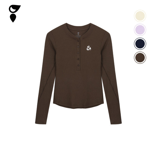 亨利秋冬加厚排扣紧身针织衫