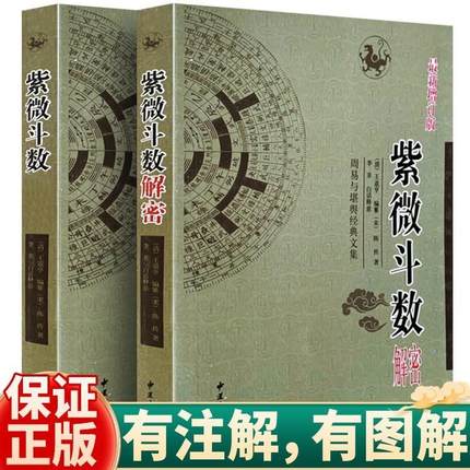 正版紫微斗数解密+紫微斗数紫微斗术讲义倪海厦全套全集预测全书一本通陈抟书籍紫薇斗术精成命盘分析详批看盘白话详解基础入门书