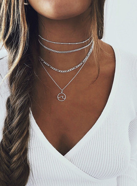 合金水波链女多层滴油水滴