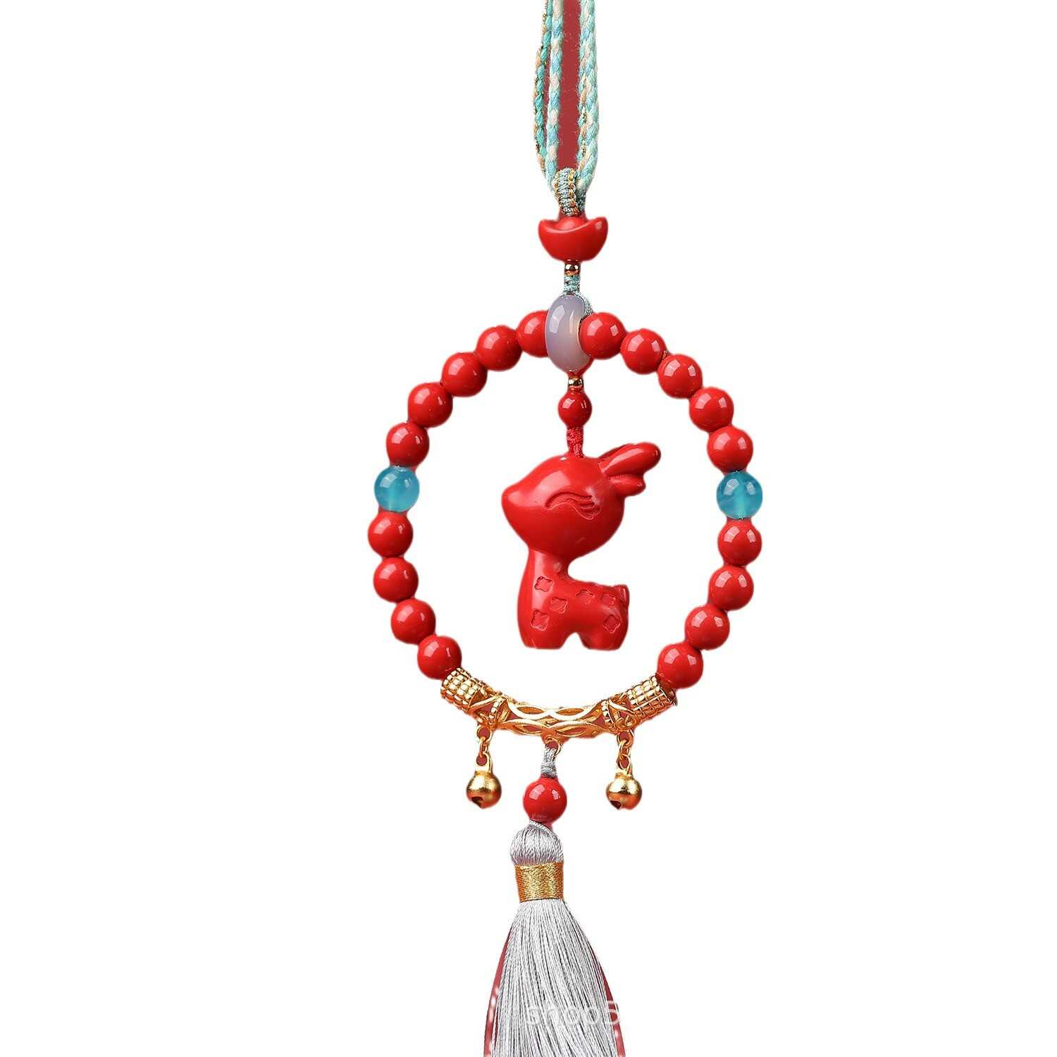 新中式圆满一路有你车挂内饰