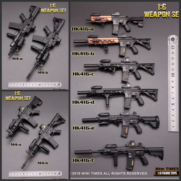 1/6缩小比例HK416枪模型