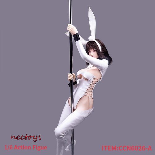 现货ncctoys CCN6026 1/6女兵人衣服模型 模块化兔女郎制服胶衣