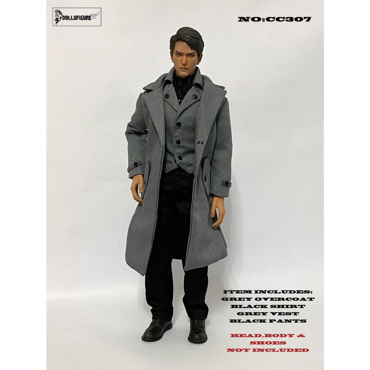 1/6兵人灰色大衣套装CC307