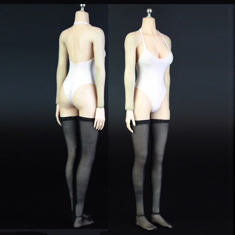 现货1/6女兵人黑白色性感泳衣模型，PS4尼尔机械纪元2B姐姐内衣
