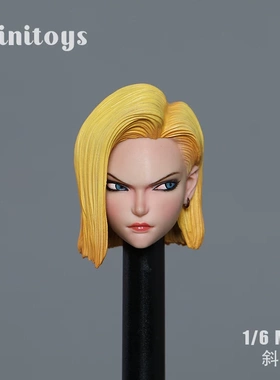 正版现货 Iminitoys 1/6 M010 B款 人造人18号头雕 2.0 白肤