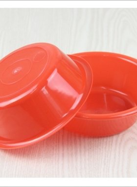 唯真百货小脸盆塑料迷你小盆子菜盆红色美术盆草莓小碗杂物盆