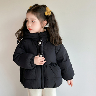 宝宝可爱冬天棉衣 加厚外套2025新款 女童白鸭绒羽绒服冬季 儿童冬装